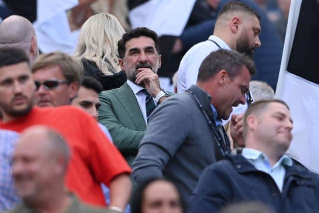 Newcastle chairman Yasir-Al-Rumayyan looks on during the Premier League match between Newcastle United and Manchester City at St. James Park on August 21, 2022 in Newcastle upon Tyne, England. (Photo by Stu Forster/Getty Images)