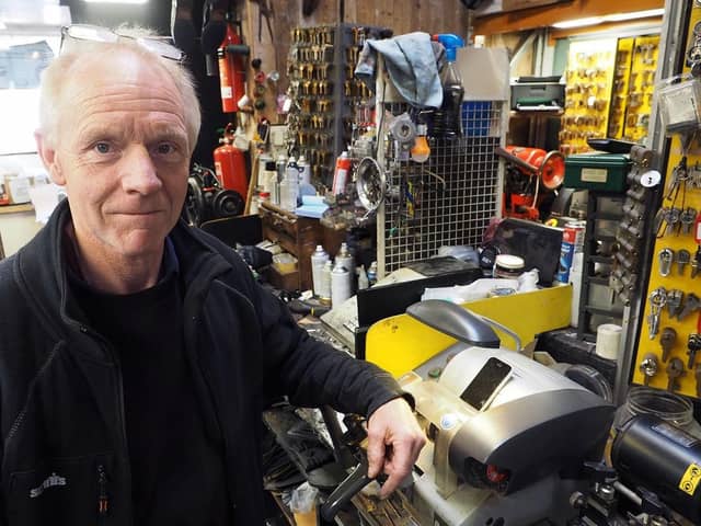 Dave Hedley, part of the Market Cobbler family business, feels the energy cap offers "balanced" support for local businesses. 

Picture by FRANK REID