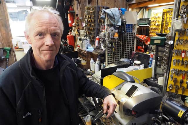 Dave Hedley, part of the Market Cobbler family business, feels the energy cap offers "balanced" support for local businesses. 

Picture by FRANK REID