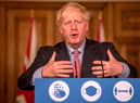 Prime Minister Boris Johnson will make an announcement on England's coronavirus restrictions today. Picture: Jack Hill/Pool/AFP via Getty Images.