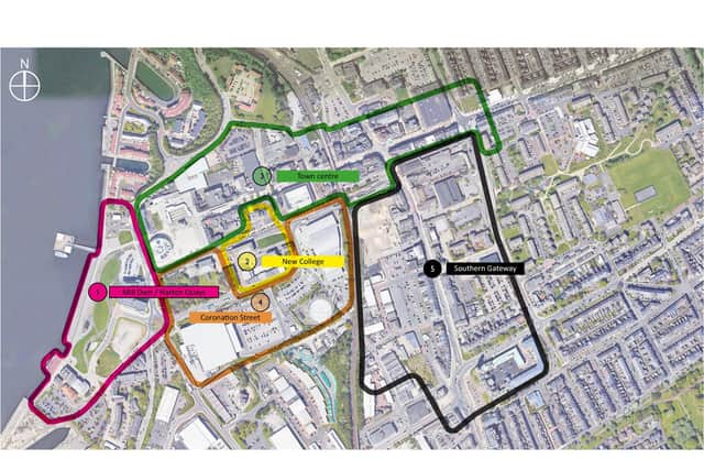 Map showing the five zones.