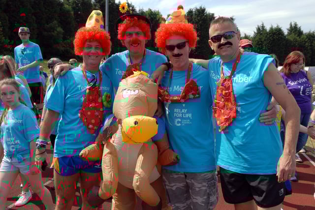 Cancer Research UK's Relay for Life at Monkton Stadium 8 years ago.