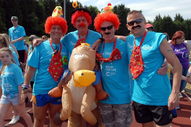 Cancer Research UK's Relay for Life at Monkton Stadium 8 years ago.