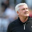 Steve Bruce during this afternoon's game.