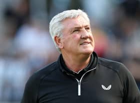 Steve Bruce during this afternoon's game.