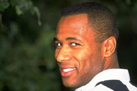 8 Jun 1995:  Portrait of Les Ferdinand of Newcastle United. \ Mandatory Credit: Allsport UK /Allsport