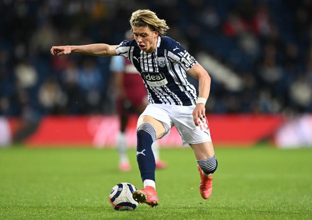 Chelsea's Conor Gallagher during a loan spell at West Brom.