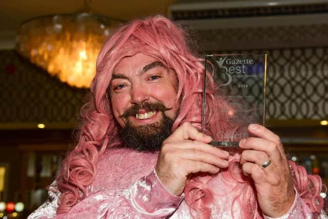 Colin with the Special Recognition trophy which he won at the 2018 Best of South Tyneside Award.