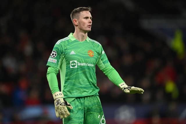 Dean Henderson playing for Manchester United (Photo by Gareth Copley/Getty Images)