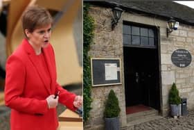 Nicola Sturgeon was pictures at the wake in the Stable Bar and Restaurant