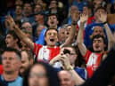 Wycombe fans. (Photo by Gareth Copley/Getty Images)