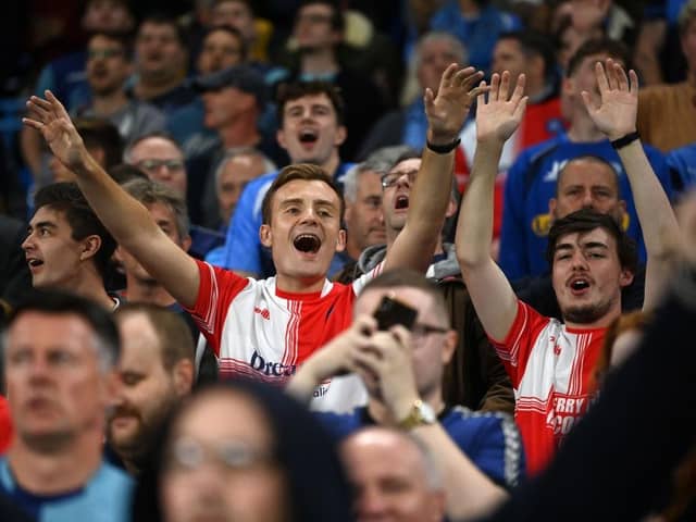 Wycombe fans. (Photo by Gareth Copley/Getty Images)