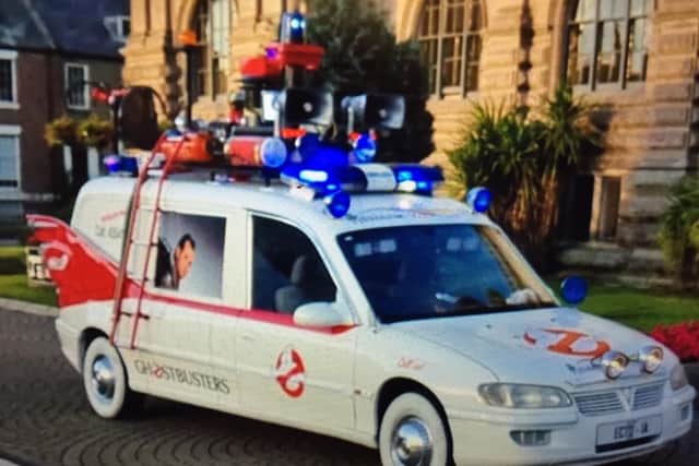 A replica of the iconic Ectomobile, or Ecto-1, and its owner – ghost-buster Stan – have been called upon to support a spooky charity event at the town hall.