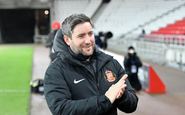 Sunderland head coach Lee Johnson.