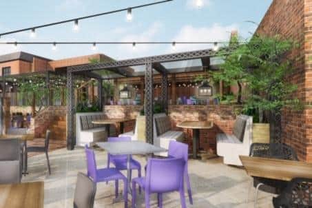 Wetherspoon has acquired an adjacent building, which will be partially demolished to create a new split-level terrace garden. Photo credit: Wetherspoon