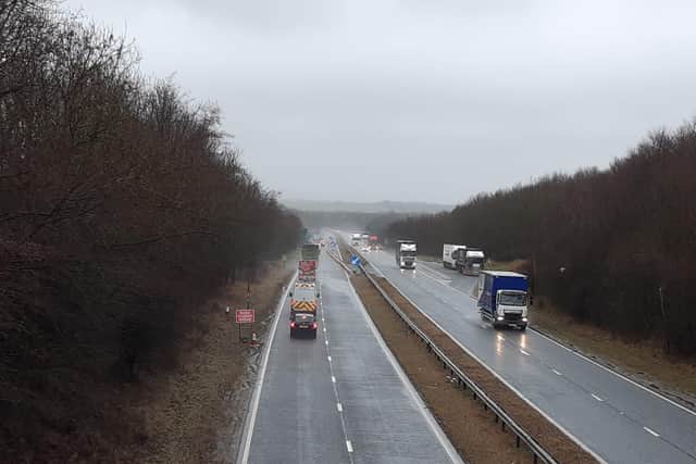 Drivers were diverted off the A19 northbound at the A1018 Ryhope junction during yesterday, Wednesday, February 3.