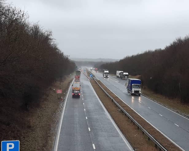 Drivers were diverted off the A19 northbound at the A1018 Ryhope junction during yesterday, Wednesday, February 3.