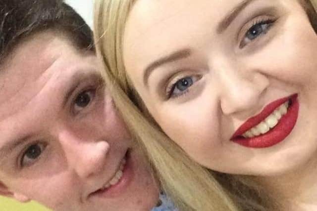 South Shields couple Liam Curry and Chloe Rutherford.