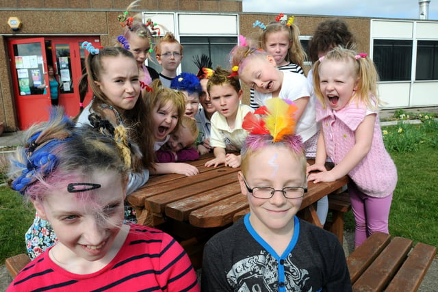 Lukes Lane Community School held a Mad March Hair Day in 2011. Do you recognise anyone in the photo?