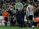 Anthony Gordon of Newcastle United is seen making his debu during the Premier League match between Newcastle United and West Ham United at St. James Park on February 04, 2023 in Newcastle upon Tyne, England. (Photo by Ian MacNicol/Getty Images)