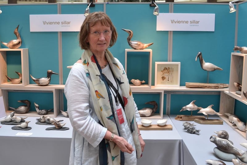 Vivienne Sillar, one of the Peak District Artisans who displayed their work at Chatsworth in 2015