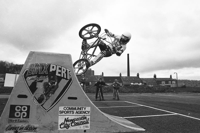 BMX was a later favourite and here is a BMX Roadshow at Silksworth in 1985.