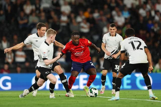 Reyes Cleary of West Brom in action against Derby County in the Carabao Cup earlier this season (Photo by Matthew Lewis/Getty Images)