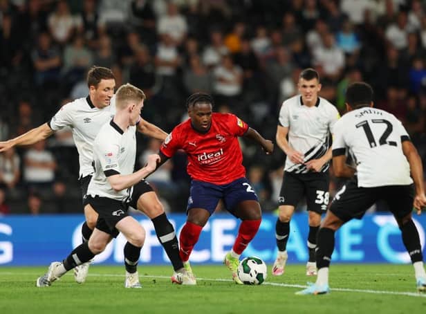 Reyes Cleary of West Brom in action against Derby County in the Carabao Cup earlier this season (Photo by Matthew Lewis/Getty Images)