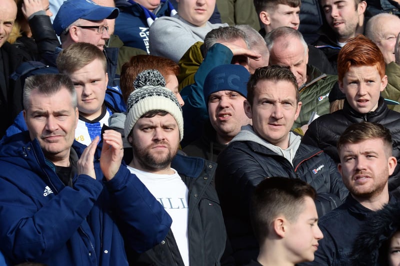 Wednesdayites pack into the away end at Oakwell in February 2020.