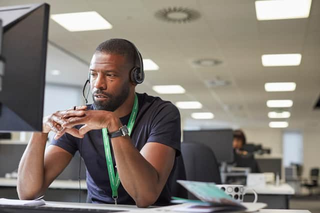 NSPCC practitioner Omar Mason at work.