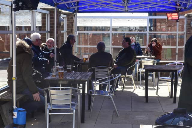 Friends have been back mixing in beer gardens and outdoor seating areas at pubs and cafes.