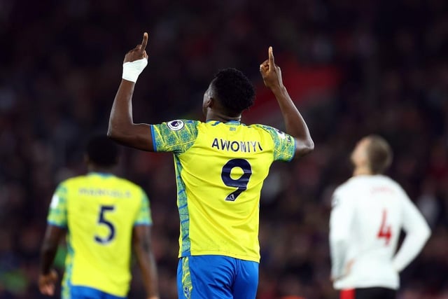 Awoniyi joined Forest in the summer and has four goals in 16 Premier League games this season. However, he hasn’t been seen in action since picking up a groin injury in January. He will miss the game with Newcastle on Friday. Cooper said: 'Taiwo is making good progress. He is out on the grass, and he's running. He's not with the team yet and not kicking any balls, but he's still weeks away from being close to training. But he is making good steps.' Estimated return date = 01/04 v Wolves (h).
