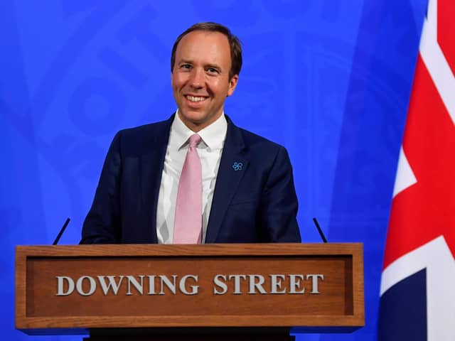Matt Hancock will take a Downing Street press conference today