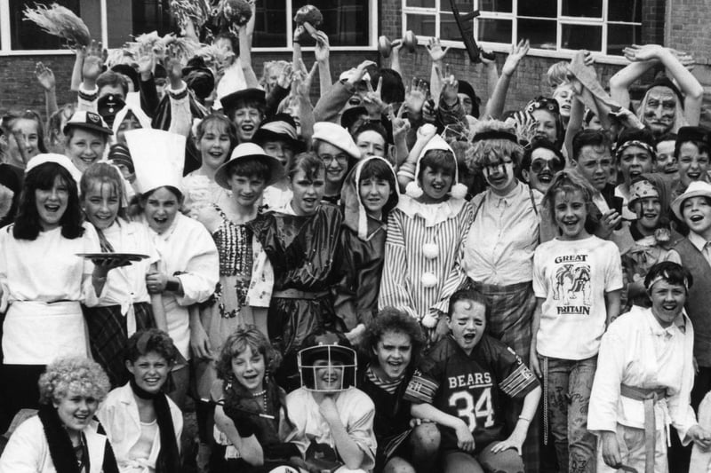 Pupils from St Joseph's Comprehensive School dressed up and held a disco to raise funds for the school. Who can tell us ore about the 1987 event?