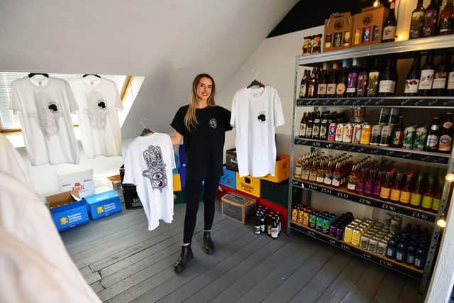 The couple opened a bottle shop upstairs at the pub during Lockdown