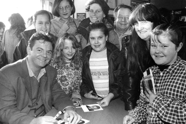 Coronation Street star Phil Middlemiss was pictured meeting fans in 1995. Are you in the picture?