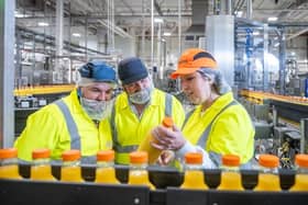 The Tropicana winner on a factory visit.