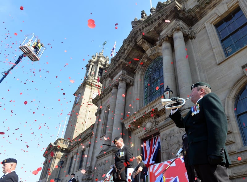 A service took place outside South Shields Town Hall - on the eve of the VJ Day anniversary on August 15 - in memory of Len Gibson and other veterans. It was organised by charity Daft as a Brush.