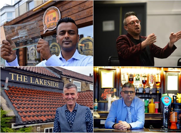 Shah Lalon Amin, owner of the Dehli Six restaurant (above, left); Stephen Sullivan, owner of Ziggy's Bar (above, right); Carl Mowatt, manager at the Lakeside Inn (below, left); Lee Hughes, who runs the Red Hackle pub (below, right)