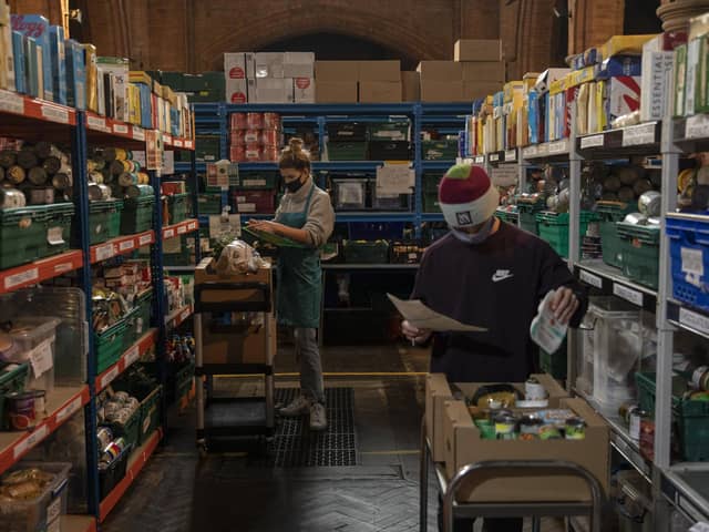 A stock image from a food bank (Photo by Dan Kitwood/Getty Images)