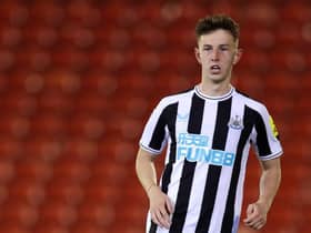 Newcastle United midfielder Joe White.