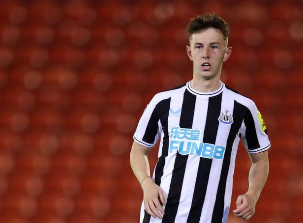 Newcastle United midfielder Joe White.