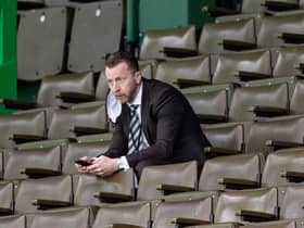 Nick Hammond watches on from the stands during his time at Celtic (Photo by Craig Williamson / SNS Group)