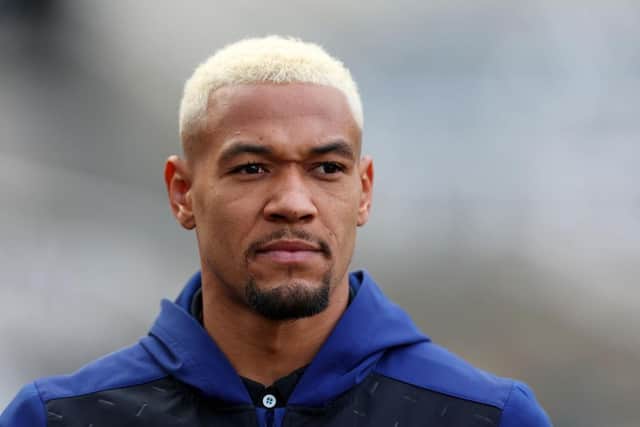 Joelinton of Newcastle United arrives at the stadium prior to the Premier League match between Newcastle United and Arsenal at St. James Park on May 16, 2022 in Newcastle upon Tyne, England. (Photo by Ian MacNicol/Getty Images)