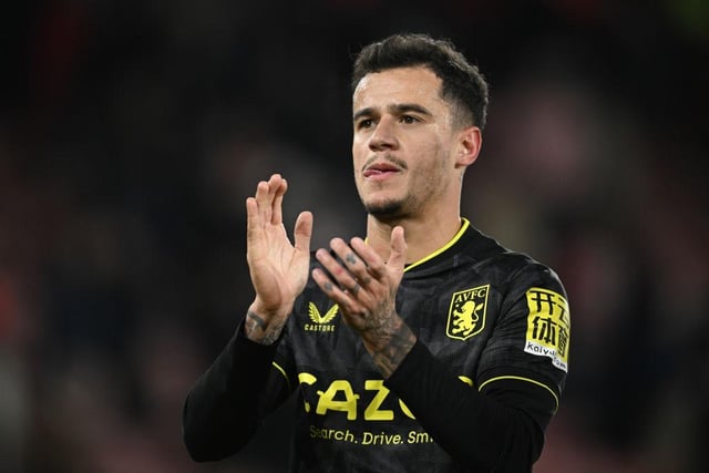 Coutinho was tempted back to England by Steven Gerrard as he linked up with his former teammate at Villa Park. After impressing during his time on-loan, Villa made his initial loan deal into a permanent one this summer. The Brazilian has failed to register a goal or an assist in all competitions this season.