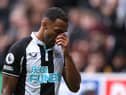 NEWCASTLE UPON TYNE, ENGLAND - AUGUST 15: Callum Wilson of Newcastle United looks dejected as he is substituted during the Premier League match between Newcastle United and West Ham United at St. James Park on August 15, 2021 in Newcastle upon Tyne, England. (Photo by George Wood/Getty Images)