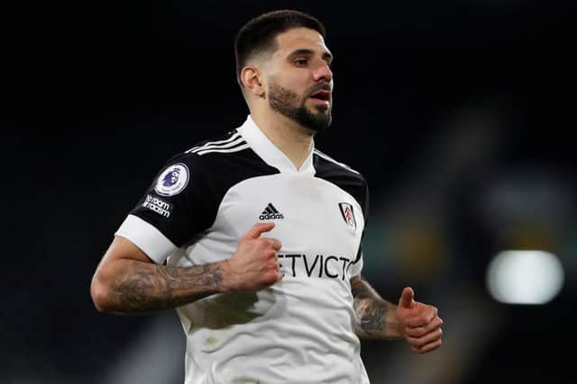 Fulham striker Aleksandar Mitrovic is set to miss the visit of former club Newcastle United. (Photo by Andrew Couldridge - Pool/Getty Images)