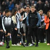 Newcastle United celebrated Champions League qualification with a draw against Leicester City. (Photo by Stu Forster/Getty Images)