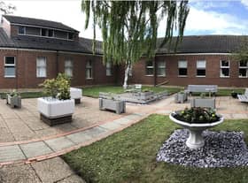 The new-look courtyard at Palmer Community Hospital