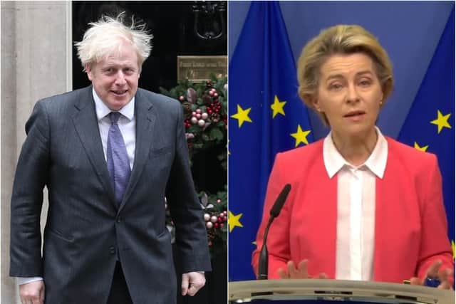 A joint statement from Prime Minister Boris Johnson and European Commission president Ursula von der Leyen has confirmed that trade talks will continue. Photo: PA.